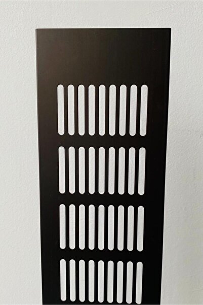 air vent 8x40cm Aluminyum Havalandırma Menfezi 80 X 400mm, SİYAH