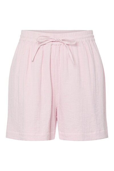 PIECES Shorts PCSASTINA HW Musselin