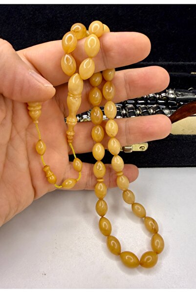 İskenderun Tesbihcilik سبحة من العنبر الأبيض المصنوع يدويًا في أورفا