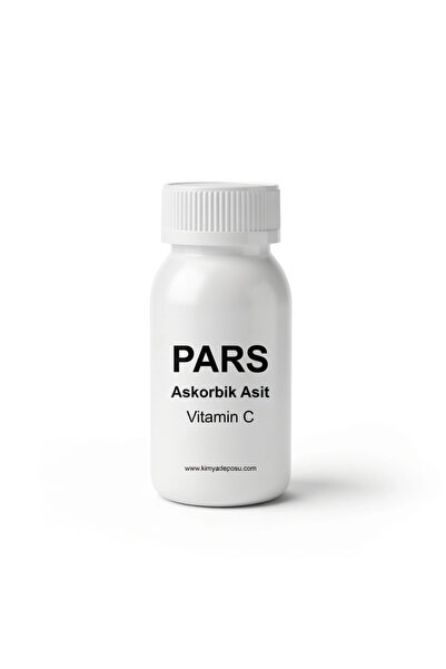 Pars Askorbik Asit Vitamin C Ascorbic Acid Hammadde Toz HDPE Kutu 100g