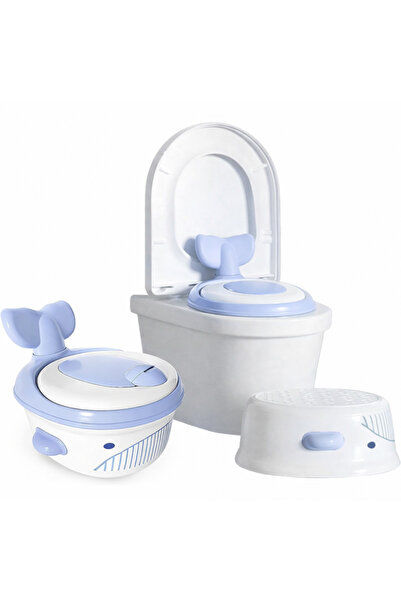 Little Mom Blue Whale Trainer 4-in-1 evolutionary design children's potty, eq...