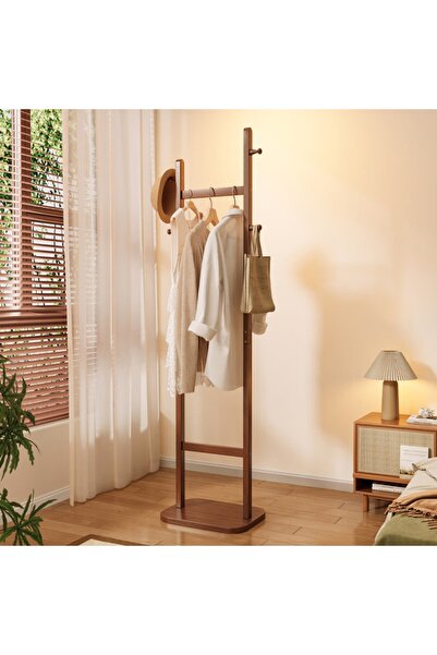 Zztcmp Freestanding Corner Coat Rack,Space-Saving Floor-Standing Rack with Mu...