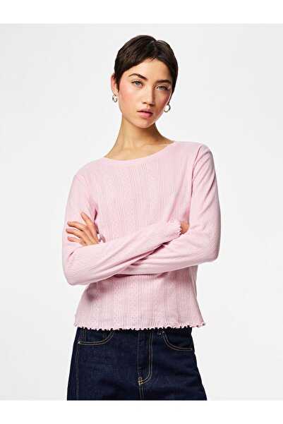 PIECES Top s dlouhými rukávy PCMARIE