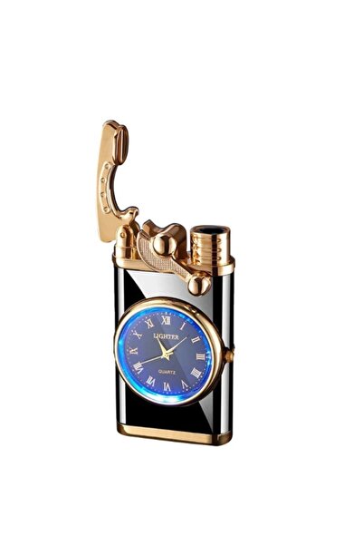 Generic Stylish Creative Windproof Lighter with Clock Function, Random Color ...