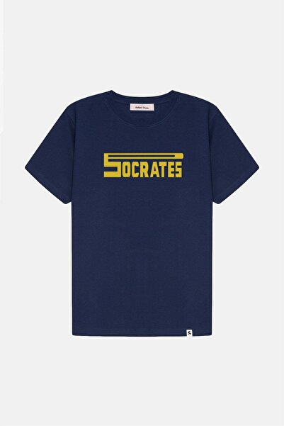 Socrates Dergi 90S Jersey Series Milano Premium T-Shirt - Navy Blue