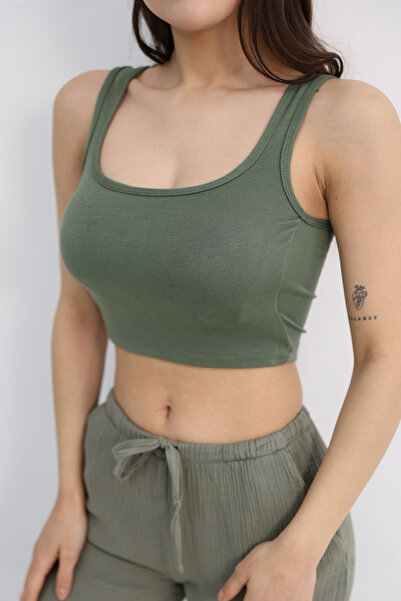 Dut Store sandık yaka pedli sporcu sütyeni