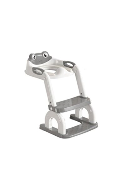 Little Mom Children's toilet seat reducer Grey, foldable, adjustable, removab...