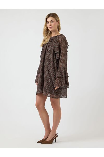 YAS Rochie midi YASCHECKSY