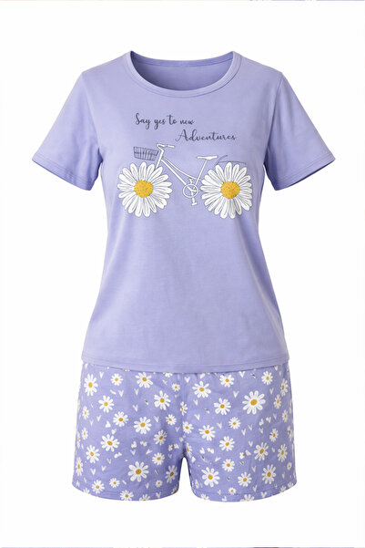 uniconf Women's pajamas with sleeves and short pants PFV84IMP135