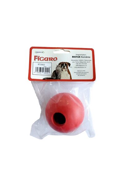 BIOTUR PET JUCARIE PENTRU CAINI MINGE DIN CAUCIUC CU CLOPOTEL MICA 6CM