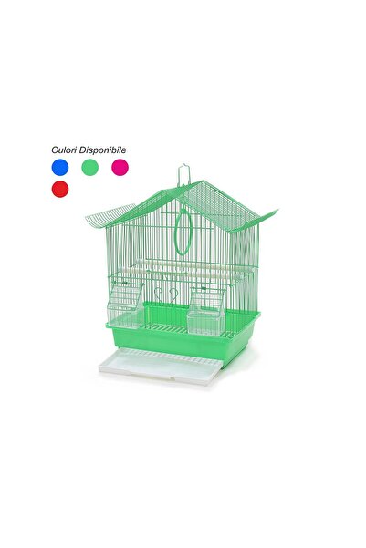 BIOTUR PET BIRD CAGE NO. 111 MIXED COLORS 30x23x39(h)cm