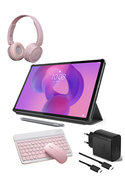 LENOVO Idea Tab 8GB 128GB 11" 2.5K GRİ Tablet+Kılıf+Kalem +Klavye+Mouse+şarj ...