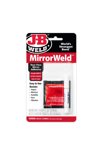 JB Weld لاصق مرآة الرؤية الخلفية عالي القوة من ميرور ويلد