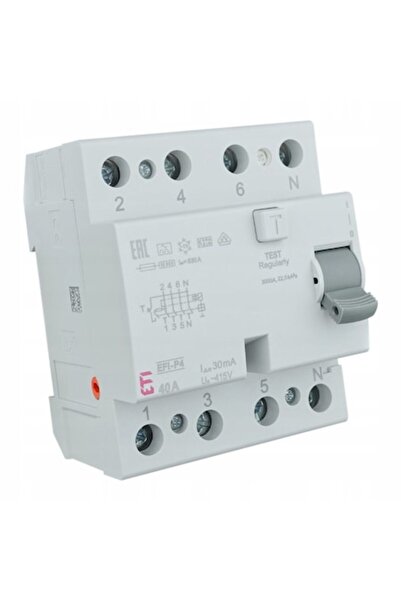 ETI Polam Residual Current Circuit Breaker 3P+N 40A 30mA Type A