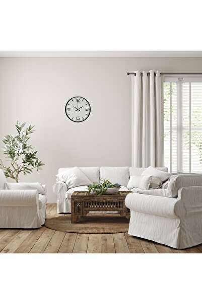 Leyaton Soft White 36 cm Decorative Wall Clock Rvryt-Rs345