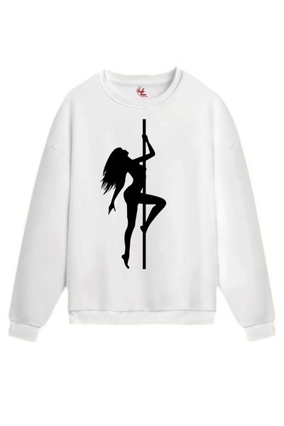Rabona Fashion Νυχτερινή Σκηνή – Φούτερ/Ζακέτα με στάμπα Pole Dance Silhouette