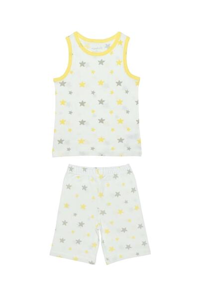 OrganicKid Nighty Night Çocuk Atlet ve Şort Pijama Takımı