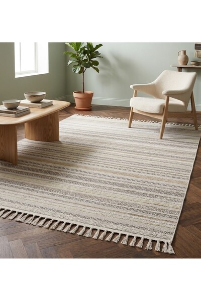 ÇERKEZ HALI Livenza Collection Kaymaz Taban Kilim Halı Tabanlı Suya Dayanıklı...