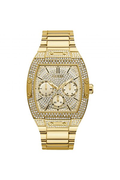 Guess Ceas Phoenix, Multifunction, inox auriu, cristale albe, carcasa 43x51mm...