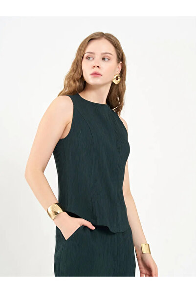 BIGNUANCE Zümrüt Premium Stylish 90% Viscose Blend Crew Neck Vest and Trouser...