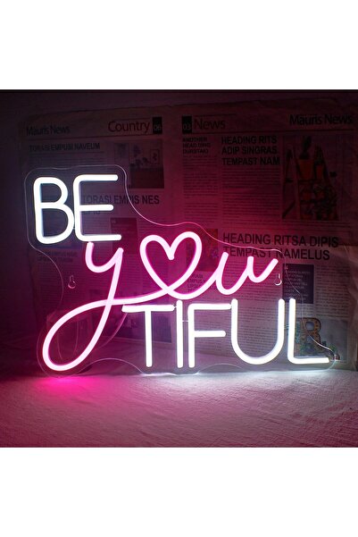 Slasa Be You Neon Sign 30x42 cm Multicolor LED with 6mm Acrylic Base Decor