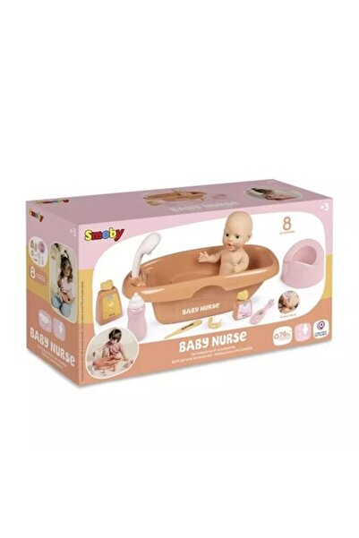Smoby Set de baie pentru papusi, Smoby, Nurse bath, Cu accesorii