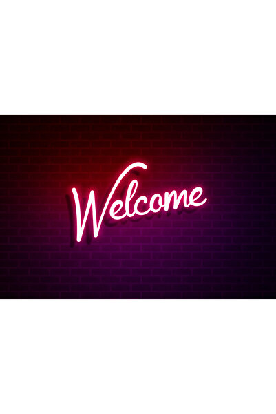 Slasa Good Here Neon Sign 30x60 cm Yellow LED with 6mm Acrylic Base