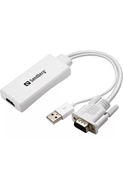 Sandberg محول VGA+الصوت إلى HDMI