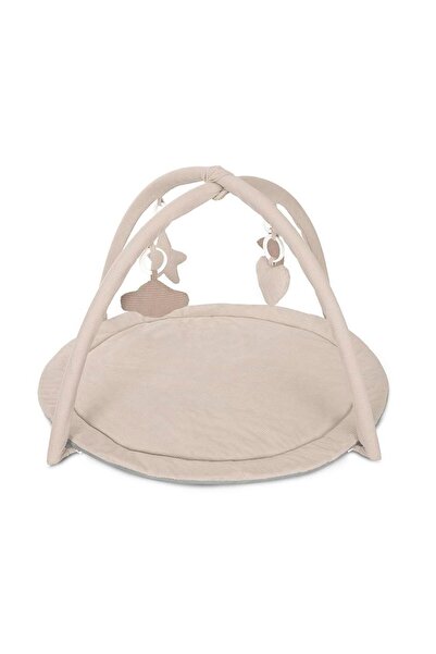 LORELLİ Saltea activitati bebe Moments 83x83 cm cu jucarii sonore, bej, 0+ luni