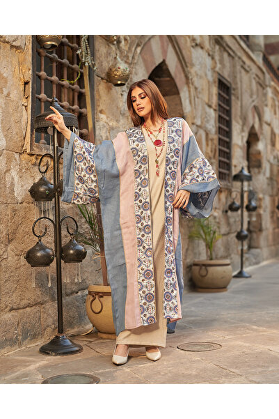 Nodika Pastel Mosaic Kaftan