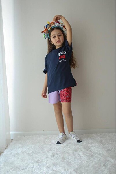 NURTOPU Σετ για κορίτσια, σετ μπλούζα-σορτς, καλοκαιρινό κοντομάνικο βαμβακερ...