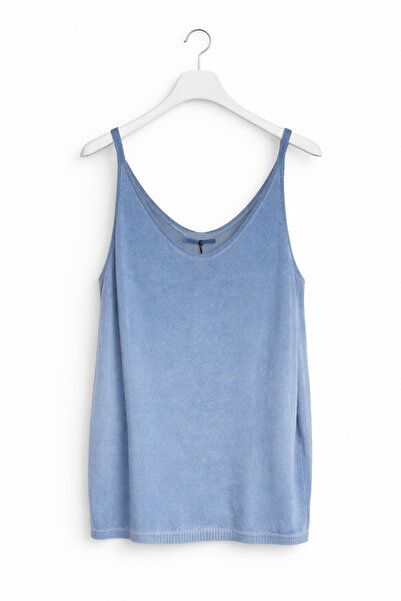 günay boutıque Blue Strappy Knitwear Athlete