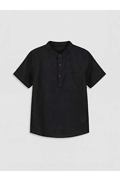 LC Waikiki Nevavm Farkıyla Hakim Collar Boys' Shirt