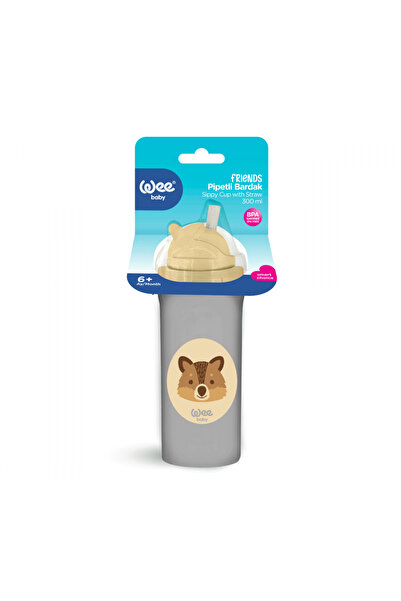 Wee Baby Friends pahar cu pai 300 ml – design vesel, 6+ luni