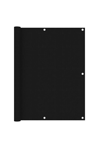 vidaxl Balcony screen, black, 120 x 500 cm, oxford fabric