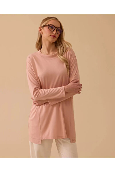 SEÇİL YENİ KADIN yuvarlak yaka oversize tunik 10002611211028