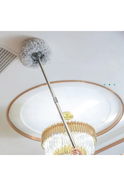 FOXMAG24 Dust mop with stainless steel handle, adjustable handle length 45 - ...