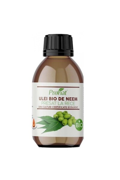 Pronat Ulei de Neem Organic Presat la Rece 100 mililitri