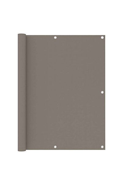 vidaxl Balcony screen, taupe grey, 120x500 cm, oxford fabric