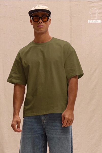 BLUE STREET Men's 100% Organic Cotton Thick Textured Comfort Fit Crew Neck T-...