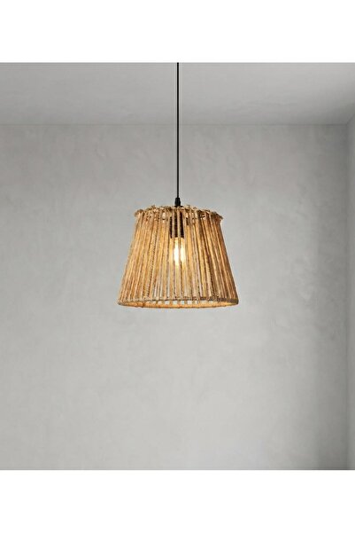 Home STORM BOHEM El Yapımı Makrome Hasır Sarkıt Avize - Bohem Rattan Tarzı Ru...