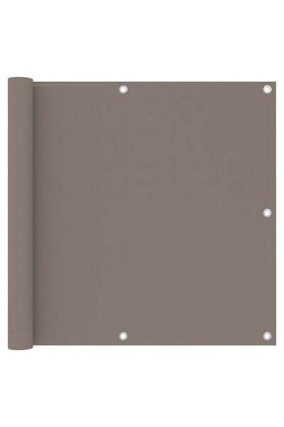 vidaxl Balcony screen, taupe grey, 90x300 cm, oxford fabric