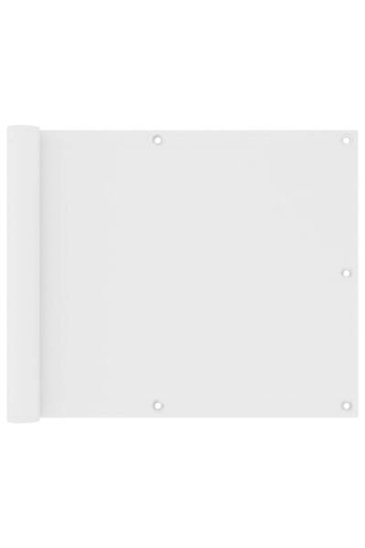 vidaxl Paravan de balcon, alb, 75 x 300 cm, țesătură oxford