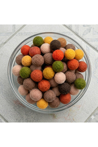 TİBOO Bile din lana 18 mm - Autumn, 25 buc