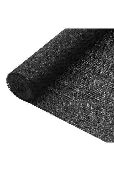 vidaxl Plasă protecție intimitate, negru, 2x10 m, HDPE, 75 g/m²