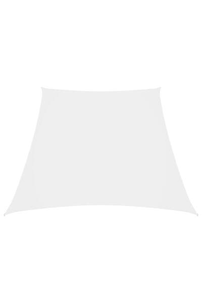 vidaxl Parasolar, alb, 2/4x3 m, țesătură oxford, trapez