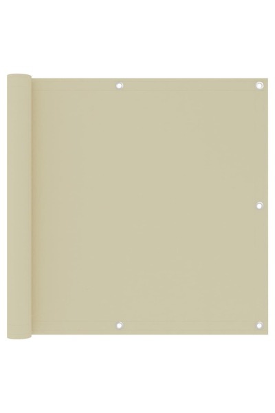 vidaxl Paravan de balcon, crem, 90x500 cm, țesătură oxford