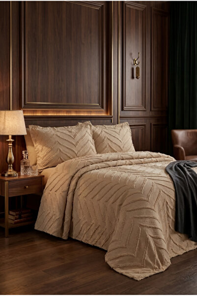 miar home perde tekstil Double Bedspread Set 250 X 260 cm – Valon Model 2 Pie...