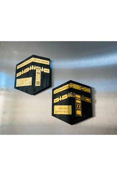 guluslazerkesim 10 ADET KABE PLEKSİ MAGNET 3 BOYUTLU PLEKSİ KABE MAGNET UMRE ...