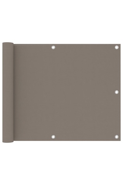 vidaxl Paravan de balcon, gri taupe, 75x300 cm, țesătură Oxford